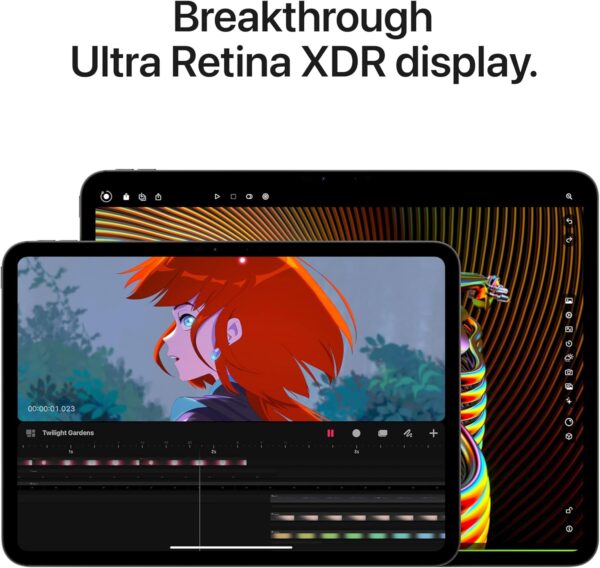 Apple iPad Pro 11-Inch (M4): Built for Apple Intelligence, Ultra Retina XDR Display, 256GB, 12MP Front/Back Camera, LiDAR Scanner, Wi-Fi 6E, Face ID, All-Day Battery Life — Space Black - Image 4