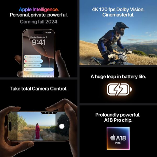 iPhone 16 Pro / 128GB / Black Titanium (SIM Free) - Image 4