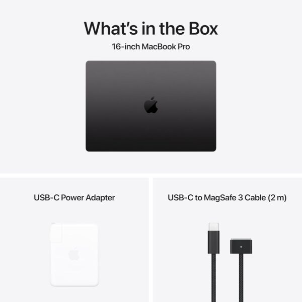 Apple 2024 MacBook Pro Laptop with M4 Pro, 14‑core CPU, 20‑core GPU: Built for Apple Intelligence, 16.2-inch Liquid Retina XDR Display, 24GB Unified Memory, 512GB SSD Storage; Space Black - Image 5